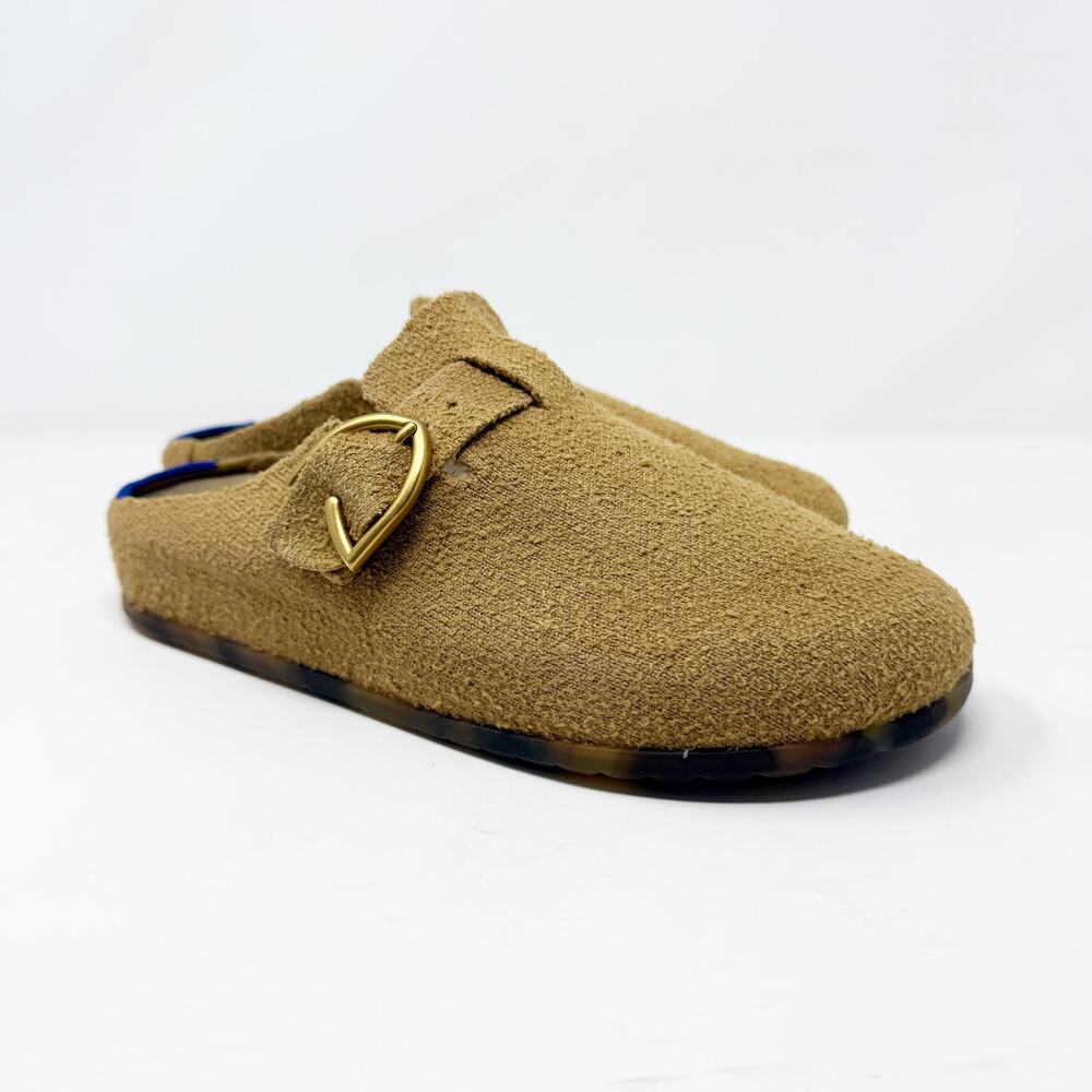 Rothy’s Tan Boucle Clogs Women's Size 8 VGUC Adjustable Straps